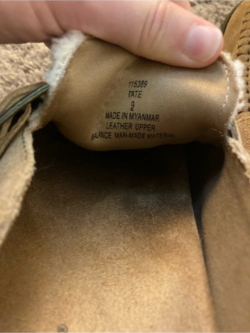 Bjorndal Womens Tan & Cream Fleece Slip-On Mules - Picture 6 of 6